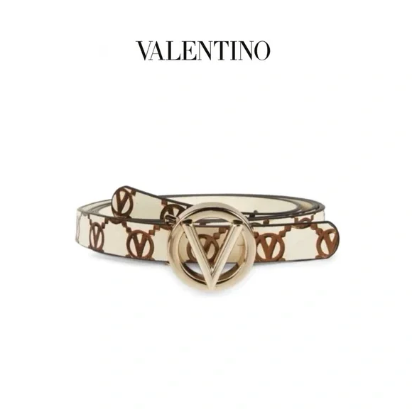 Valentino | Accessories | Valentino Cream Gold Buckle  display picture 2